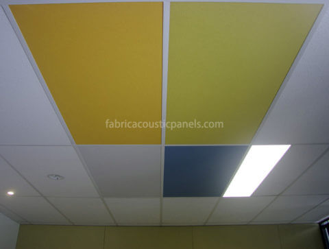 Hanging Fabric Ceiling Panels Decorative Suspended Acoustic Ceiling Panels