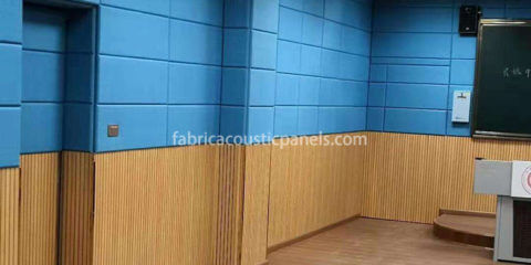 Acoustical Fabric Wall Covering Fabric-Covered Panels Echo Absorbing Panels Fabric Covered Paneling