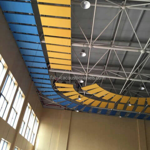 Hanging Sound Baffles Hanging Baffles Materials Sound Absorption System Sound Absorbing Baffles System