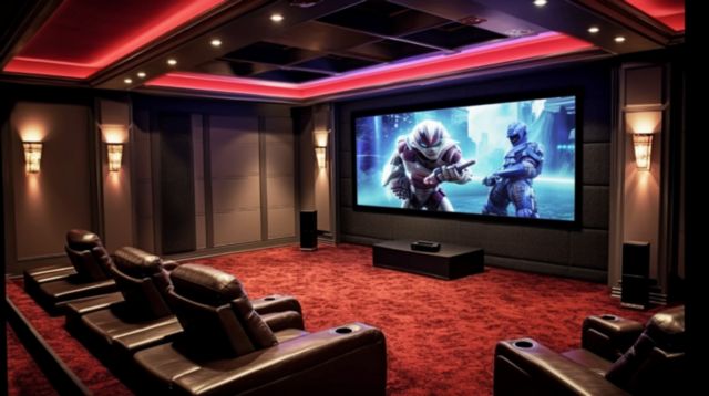 acoustically transparent material for home theater